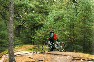 Radfahren und wandern